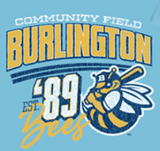 Bees Adult Lt. Blue Retro 89 T-shirt