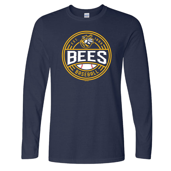 Burlington Bees Long-Sleeve Navy Jumpman T-shirt