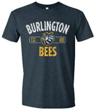 Bees Adult Heather Blue Drama T-shirt