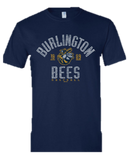 Bees Adult Navy Simple T-shirt